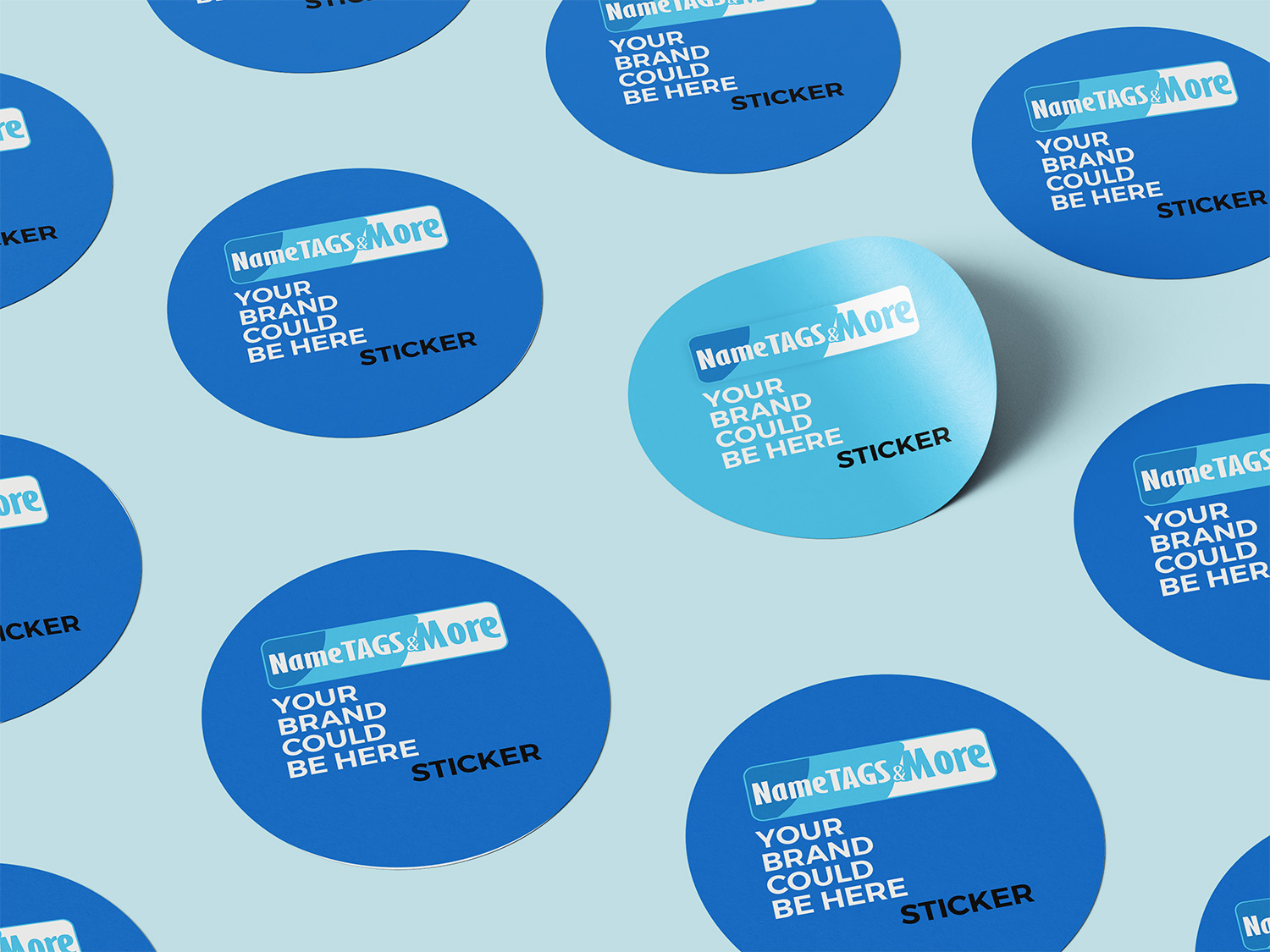 Custom product label stickers